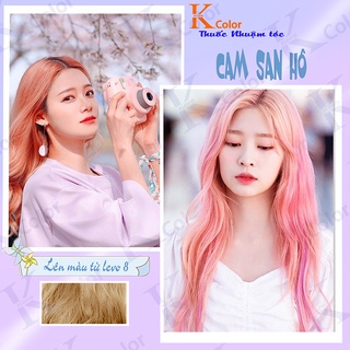 Thuốc nhuộm tóc CAM SAN HÔ sử dụng tại nhà nhiều thảo dược giá rẻ Kcolor