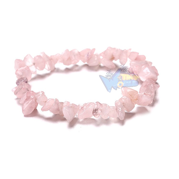 Vòng Tay Đá Thanh Tẩy 7 Rose Quartz Pink crystal stone