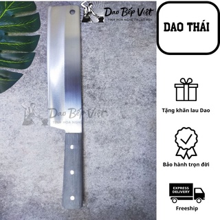 Dao thái thịt thái rau, dao bếp cao cấp thép nhật trắng không gỉ, chuôi nhựa đúc