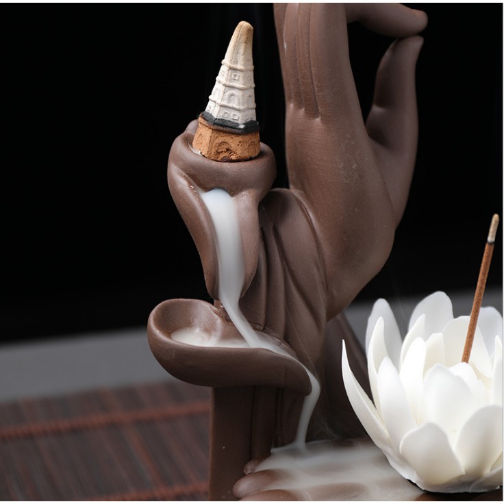 [MUA NHIỀU GIẢM GIÁ] Thác Khói Trầm Hương Phật Thủ Liên Hoa - ms06 | BigBuy360 - bigbuy360.vn