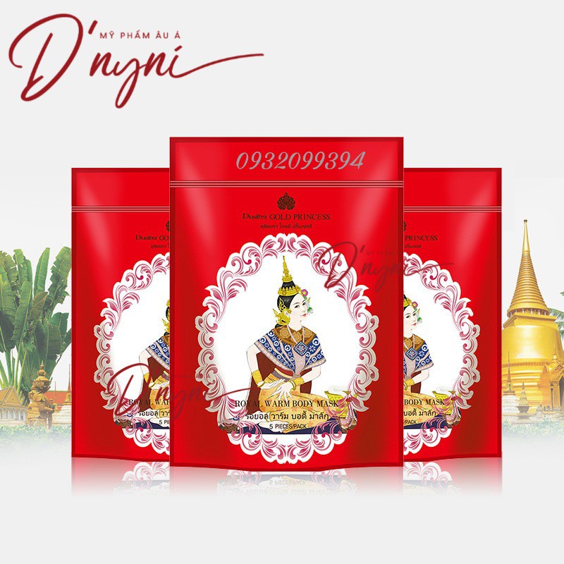 [GÓI 10 MIẾNG] Dán Đau Bụng Kinh Hoàng Cung GOLD PRINCESS Royal Warm Patch Thái Lan