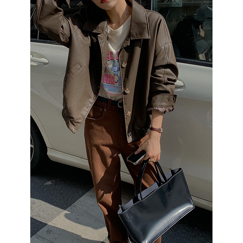 |AK47| Áo khoác da phong cách retro thời thượng