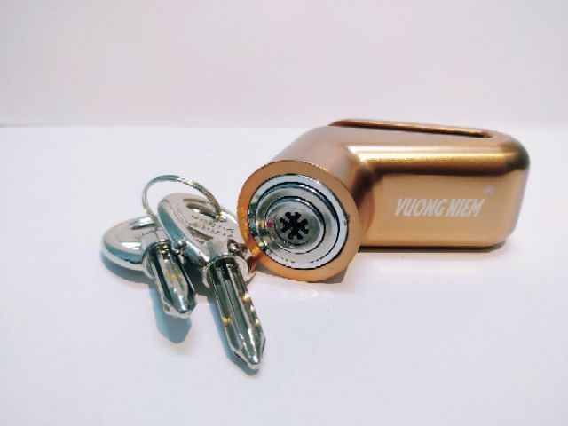 Khóa thắng đĩa chống trộm xe máy cao cấp VƯƠNG NIỆM chìa 8 cạnh bông tuyết chống đoản