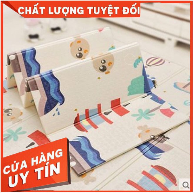 Thảm xốp gấp gọn 2 mặt cao cấp cho bé 1m8 x 2m - Thảm trải sàn - Giao mẫu ngẫu nhiên