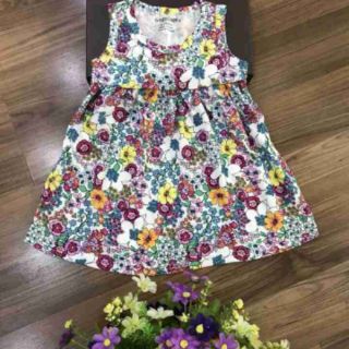 Váy đầm thun sát nách vnxk 2-6y