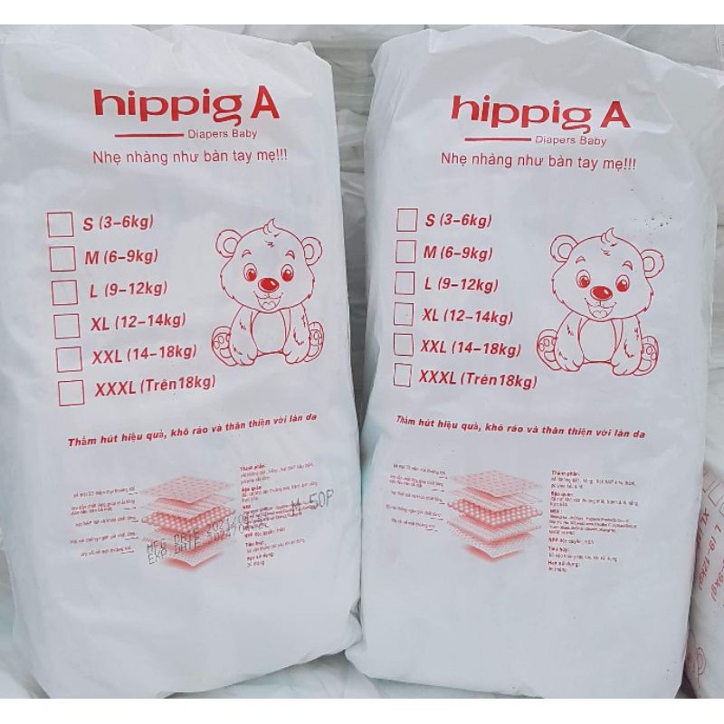 BỈM QUẦN HIPPIG A Bao Bì. S100 .M100.L100.XL100.XXL100.XXXL100