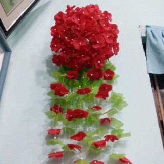 Combo 2 chậu và hoa lụa
