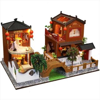 Mô hình nhà gỗ lắp ráp búp bê Dollhouse DIY – Kèm Mica – L902 Poems And Dream