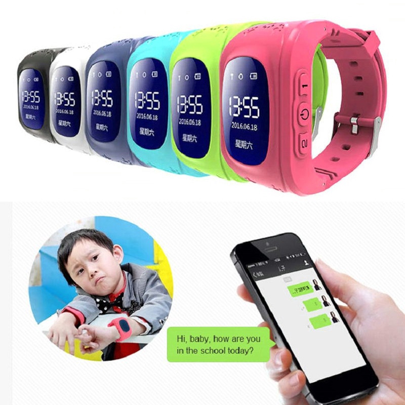 Đồng hồ thông minh Q50 Có Định Vị Gps Lbs Lbs 2g Gsm 0.96 inch đa năng dành cho trẻ em
