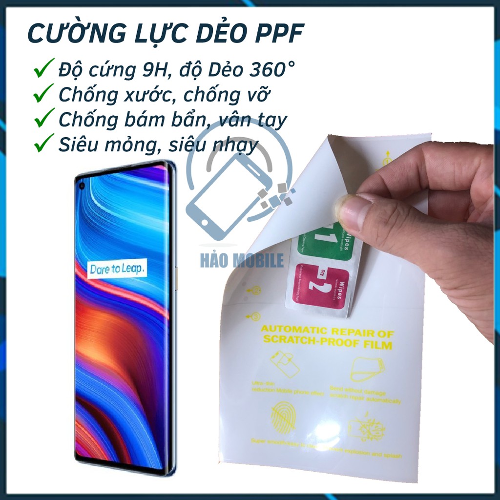 Dán cường lực dẻo PPF Realme X7 Pro Ultra Chịu lực tốt nhất hiện nay