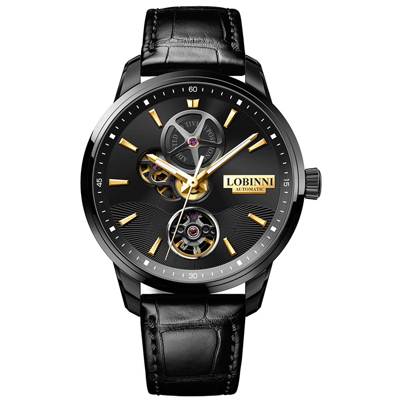 Đồng hồ nam chính hãng LOBINNI L5018-1 hàng mới,Kính sapphire ,chống xước,Chống nước 50m ,BH 24 tháng,Máy cơ (Automatic)