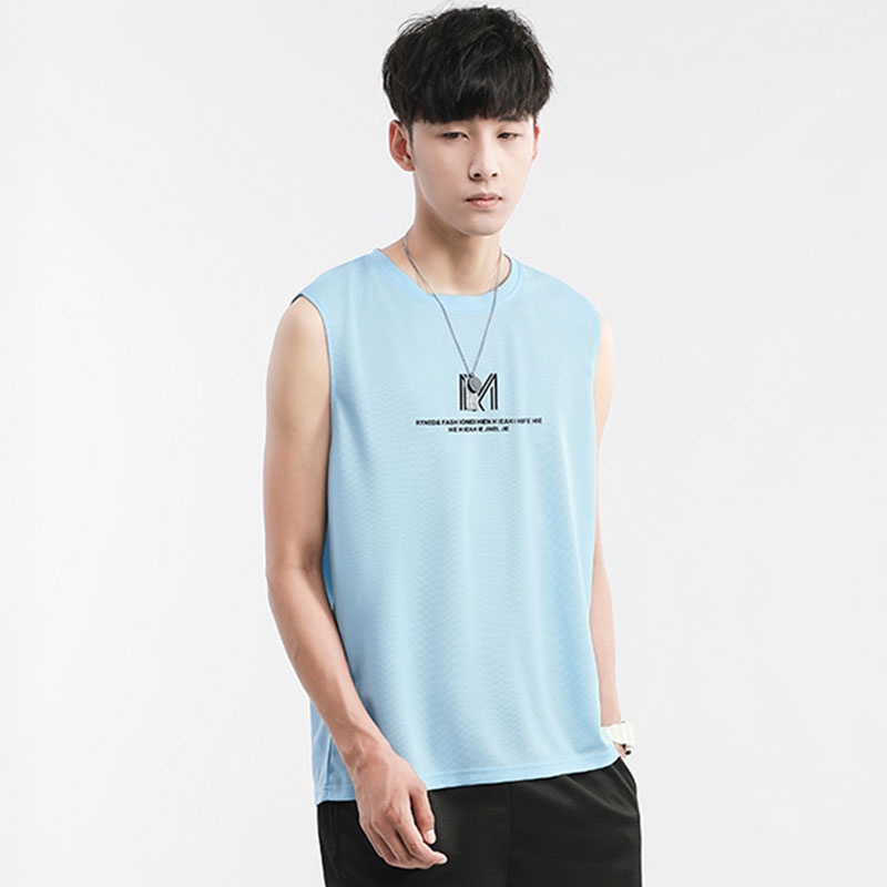 Áo Thun Thể Thao Sát Nách Form Rộng Thời Trang Mùa Hè Cho Nam