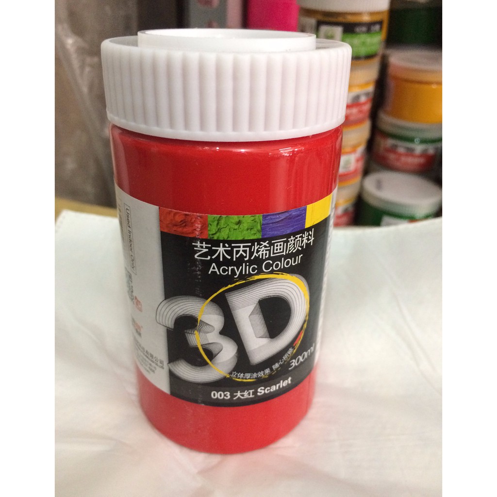 [RẺ NHẤT] MÀU ACRYLIC 3D LỌ 300ML