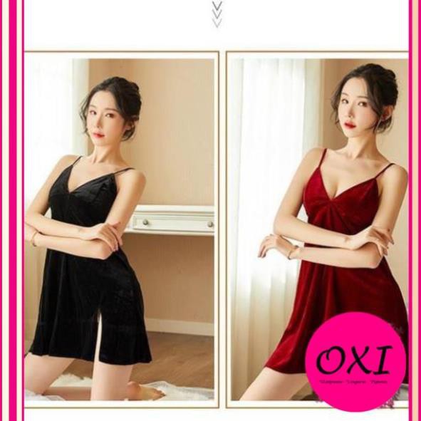 [  Siêu Đẹp- LOẠI I] HOT 2021  váy ngủ nhung đẹp -đầm ngủ gợi cảm cao cấp B1029