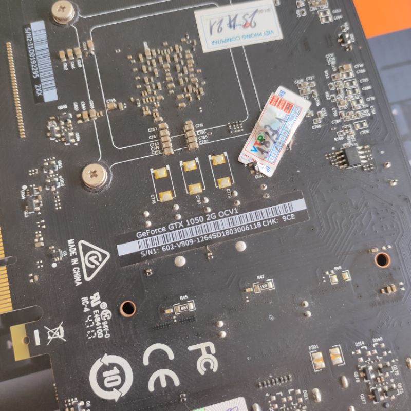 Cạc Màn Hình - VGA MSI GTX1050 2G DDR5 1 Fan ( 2nd ) | BigBuy360 - bigbuy360.vn