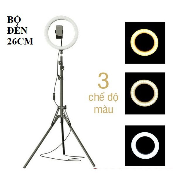 𝙂𝙞𝒂́ 𝙎𝒊̉ Đèn Led livestream Hỗ trợ ánh sáng Chụp Ảnh, Make Up Trang Điểm, 3 Chế Độ Sáng