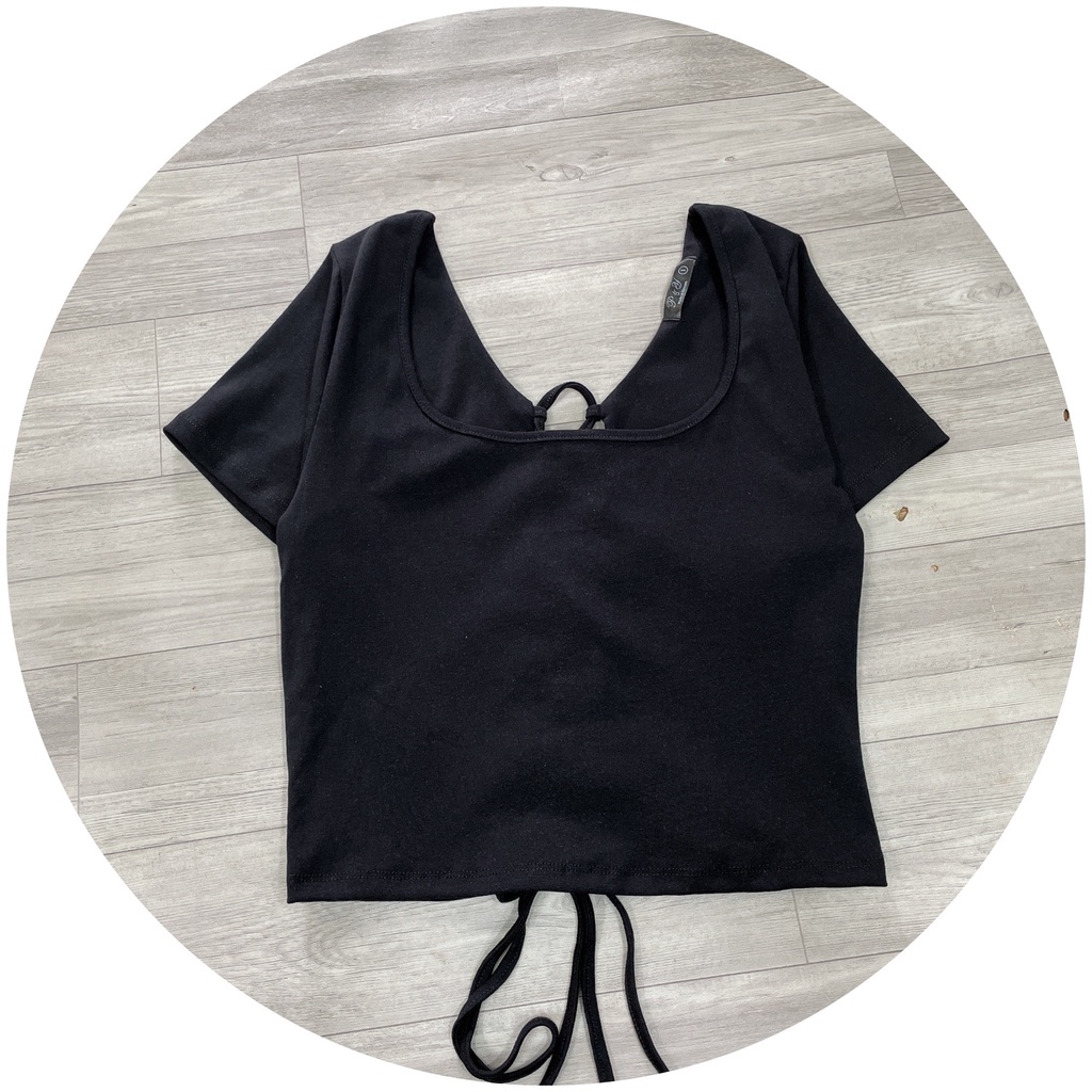 Áo Thun Kiểu Croptop Bigsize Đan Lưng Mặc Đi Chơi Cực Xinh MÃ A39