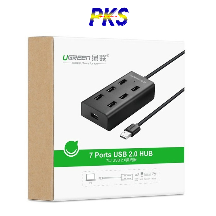 Bộ chia HUB USB ra 7 cổng cao cấp Ugreen 30374