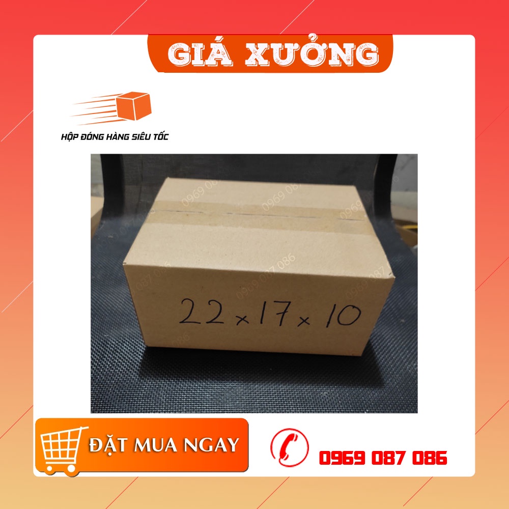 22x17x10 1 Hộp carton đóng hàng