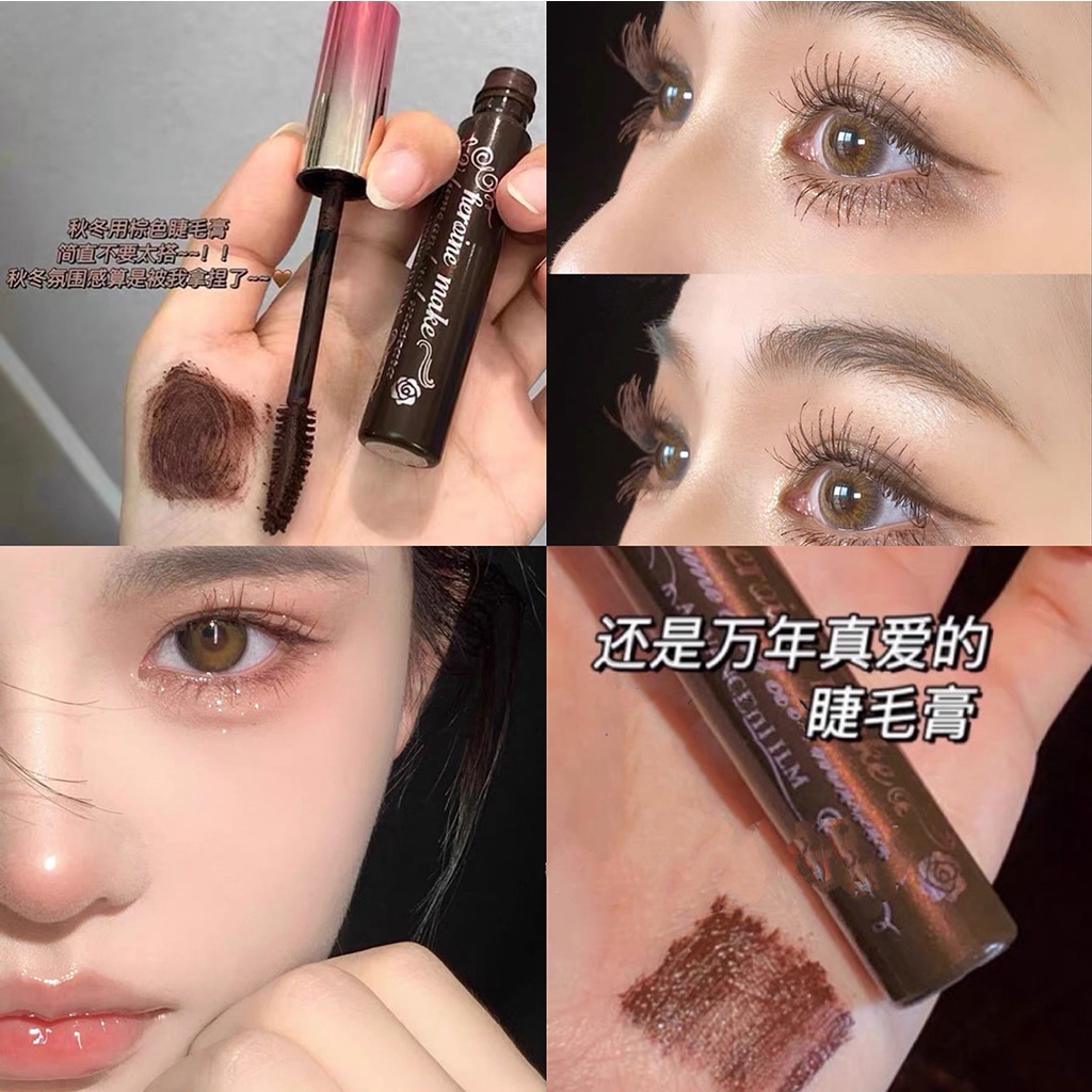 Mascara Cappuvini Chống Thấm Nước Và Mồ Hôi Không Nhòe Chuốt Dày Và Cong Mi Tự Nhiên