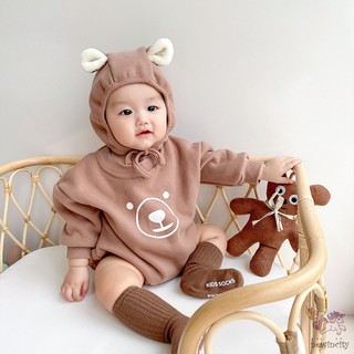 Áo liền thân + nón dễ thương cho bé