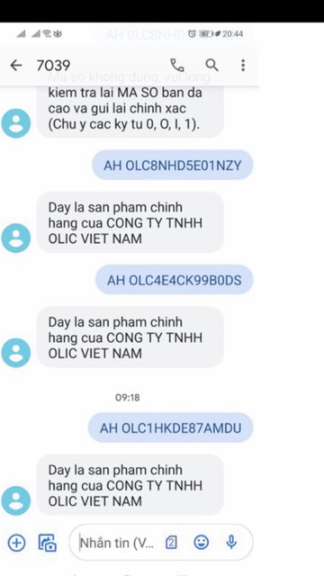 Combo 5 chai huyết thanh truyền trắng 7day olic(bao hàng chính hảng cty olic giả hoàn tiền)