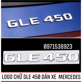 Logo gle 450 dán xe mercedes hàng có tem hãng