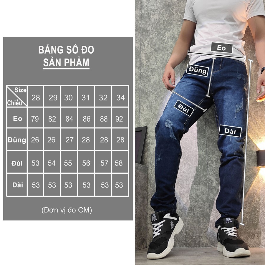 [Mã FAMALLT5 giảm 15% đơn 150K] Quần jean nam ống suông Q150 (Xanh) MĐ | BigBuy360 - bigbuy360.vn