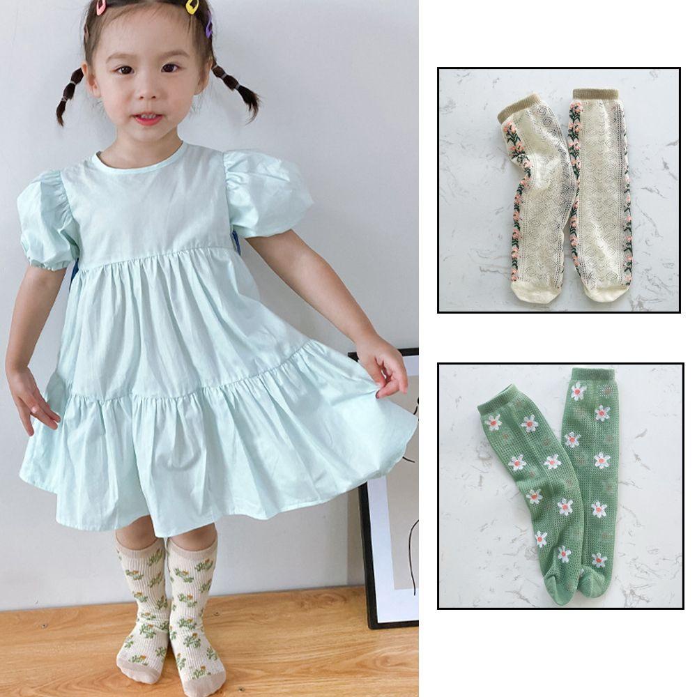 MELODG Vớ Cotton Phối Lưới Thoáng Khí Cho Bé Từ 1-12 Tuổi