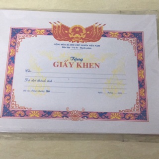Giấy khen học sinh (10 tờ/ xấp)