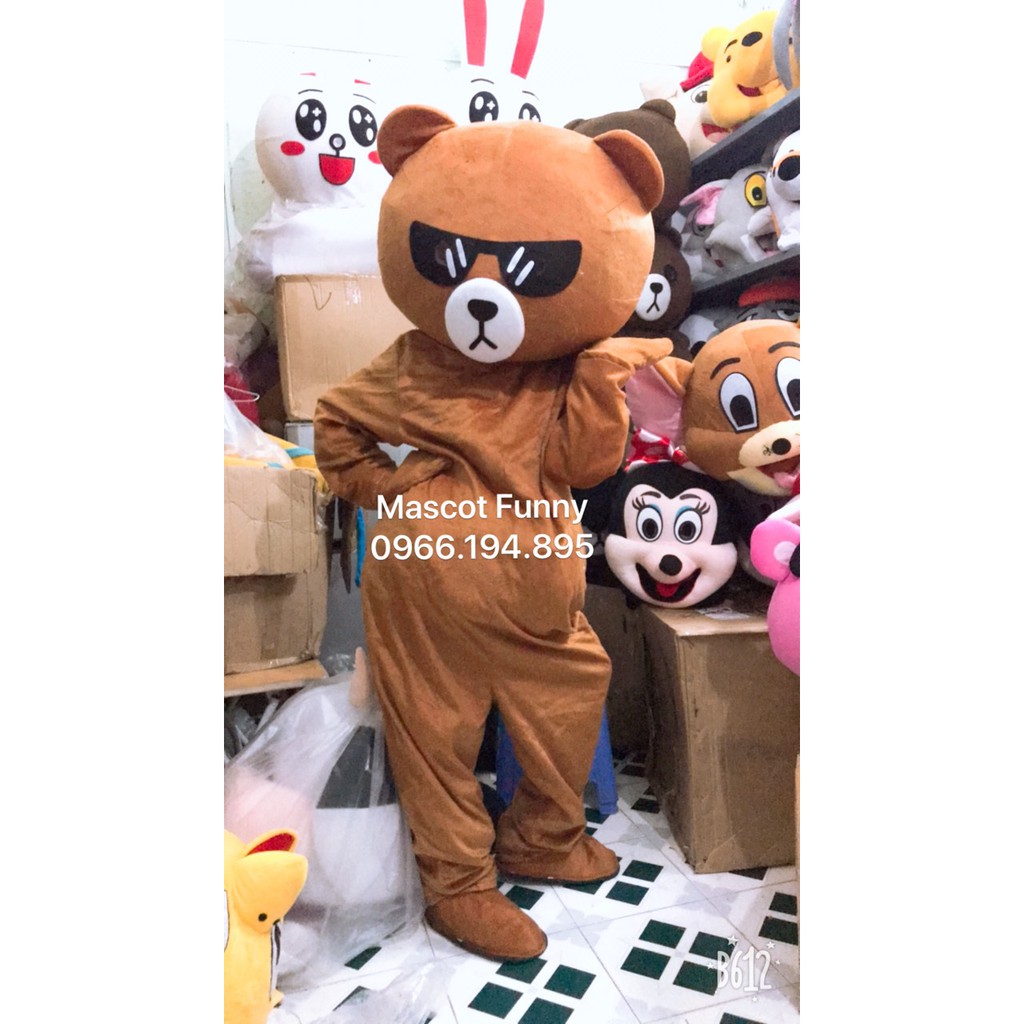 XẢ KHO Trang Phục Mascot Gấu Brown và thỏ Cony