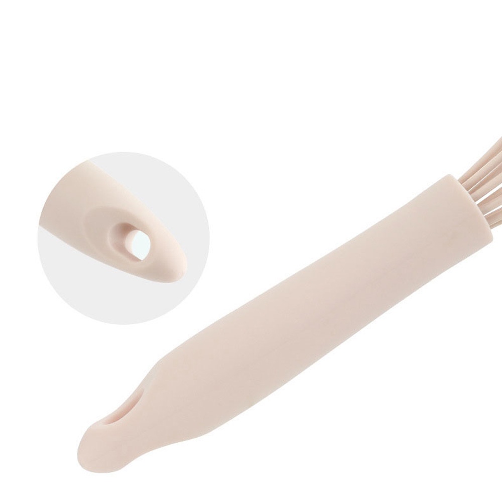 Cây đánh trứng bằng thép không gỉ với tay cầm Silicone tiện dụng