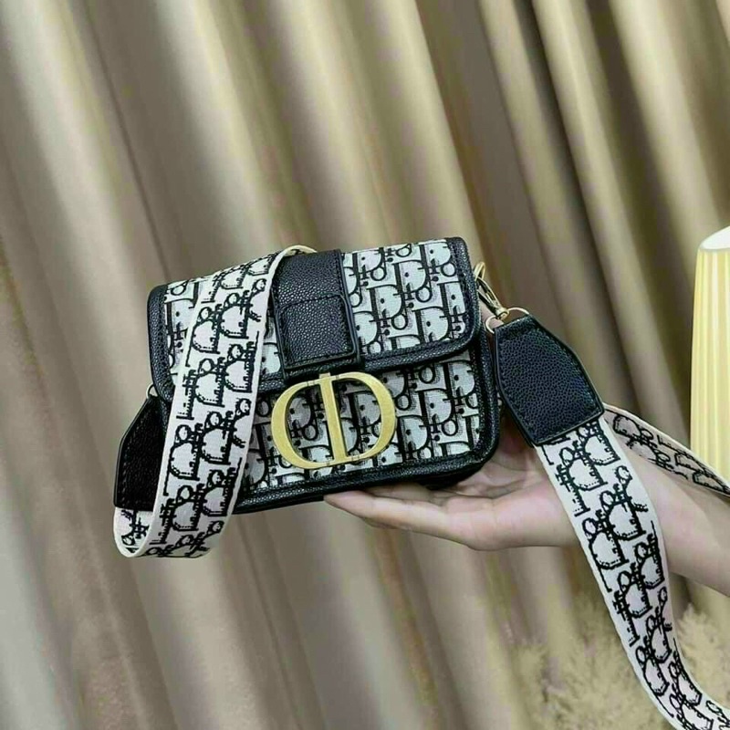 Túi đeo chéo thổ cẩm C.D dáng vuông bản dây to siêu hót (ảnh thật)