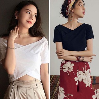 Áo Kiểu Nữ Đắp Chéo Lộ Vai