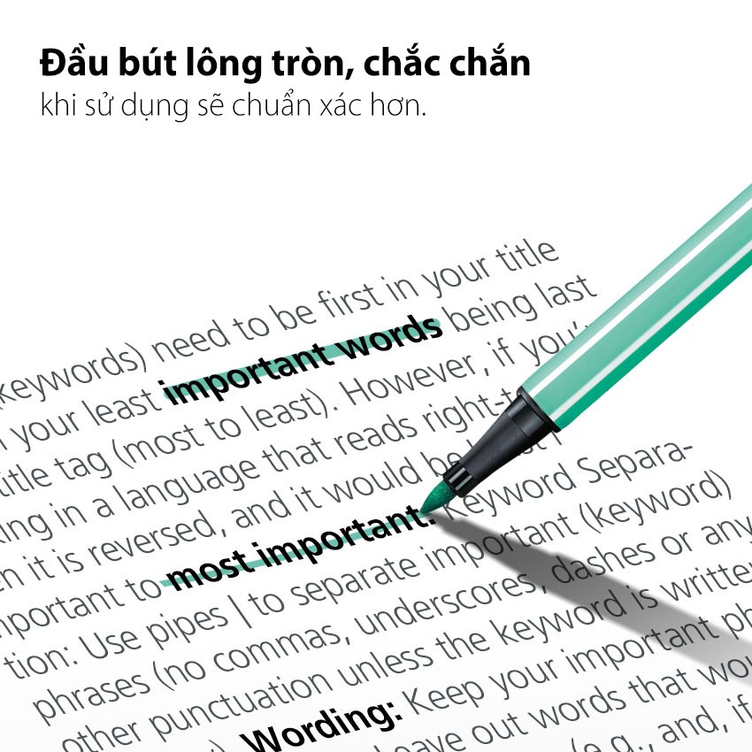 Bộ 17 cây bút lông STABILO Pen 68 1.0mm màu Pastel (PN68/PASTEL/C17)