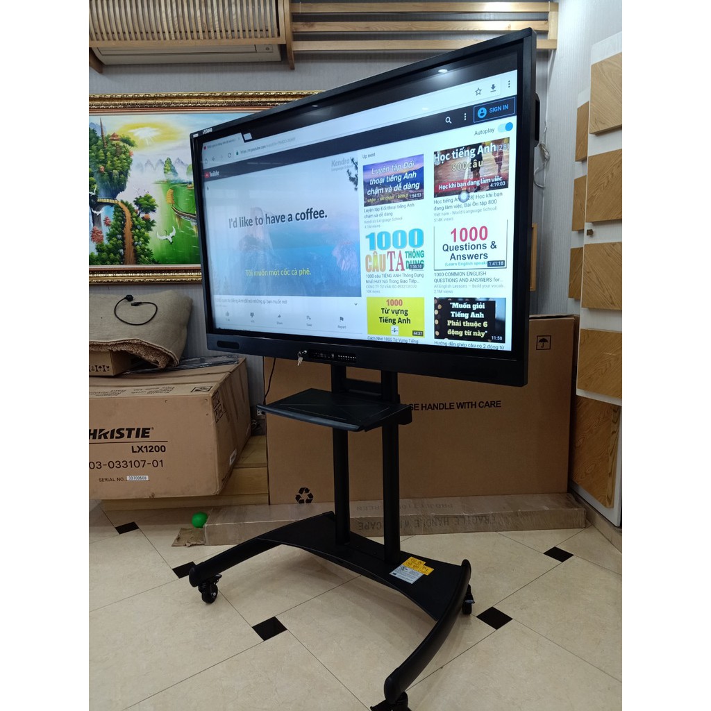 CHÂN ĐỠ MÀN HÌNH TƯƠNG TÁC THÔNG MINH 55 - 85 INCH