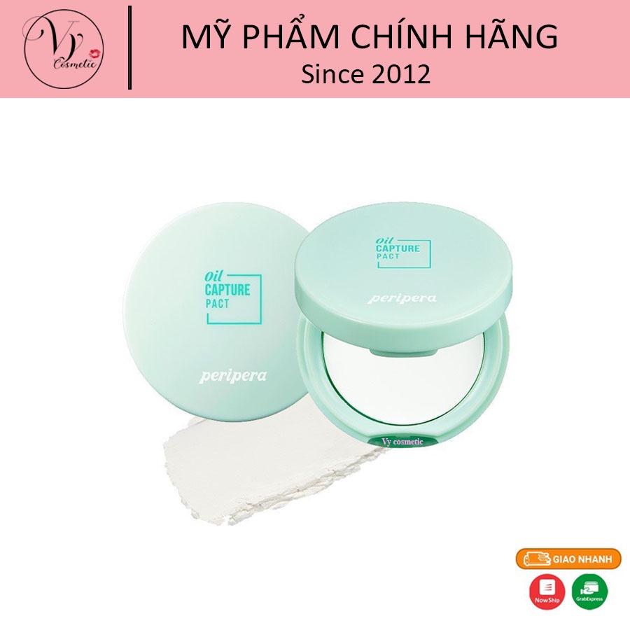 Phấn Phủ Nén Trang Điểm Peripera Oil Capture Pact 10g