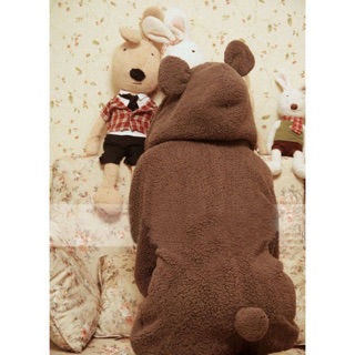Áo bông gấu cute - áo bông tai gấu