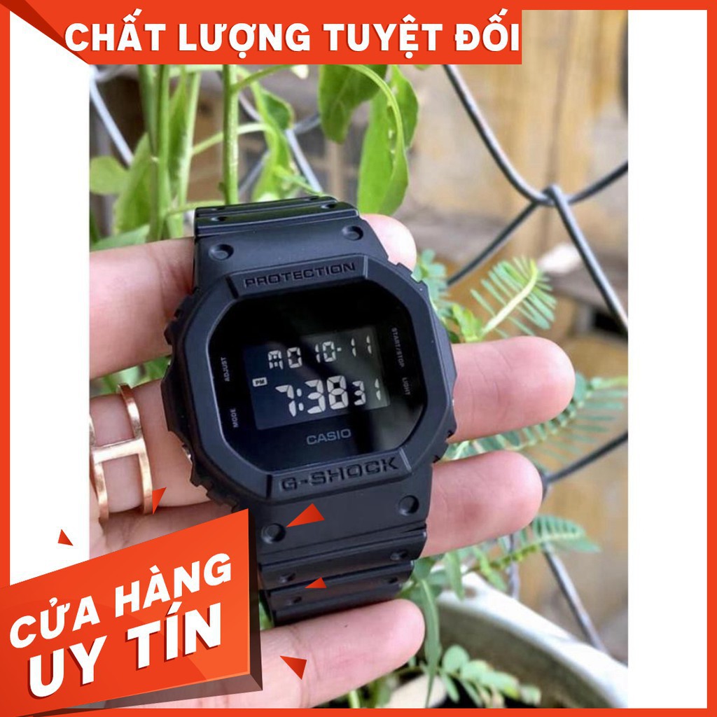 Đồng hồ thể thao nam nữ Casio Gshock DW-5600PCR – Chống nước 3ATM, phiên bản đặc biết, 42mm, Đen huyền ảo