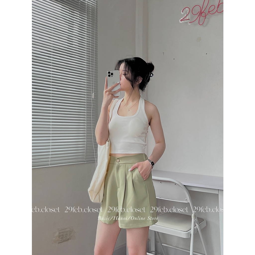 [Ảnh thật/Video] Quần short xếp ly nhiều màu chất tuyết mưa - 29feb.closet - Q17 | BigBuy360 - bigbuy360.vn