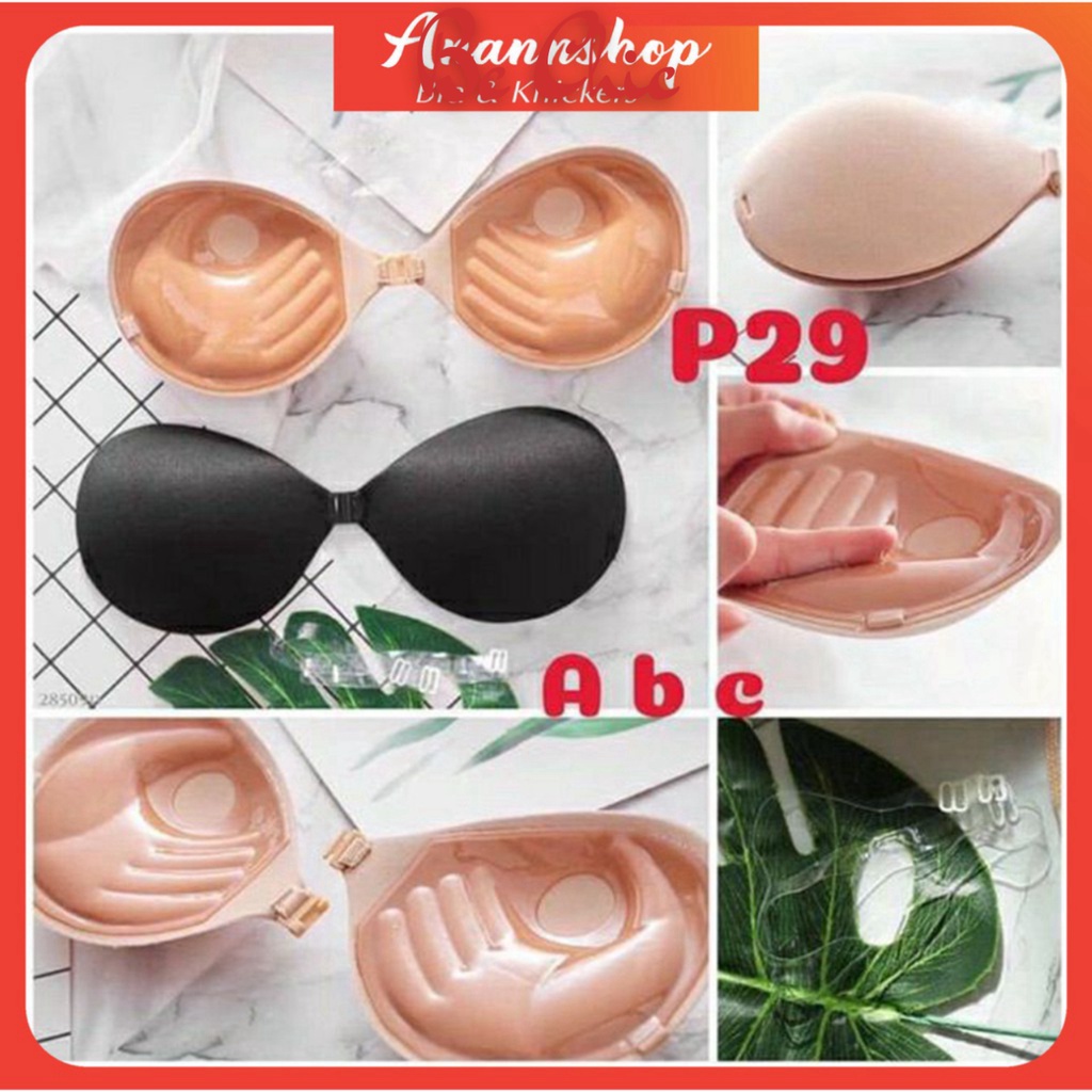 ÁO BRA DÁN NÂNG NGỰC SILICON CÀI TRƯỚC KHÔNG GỌNG HÌNH BÀN TAY
