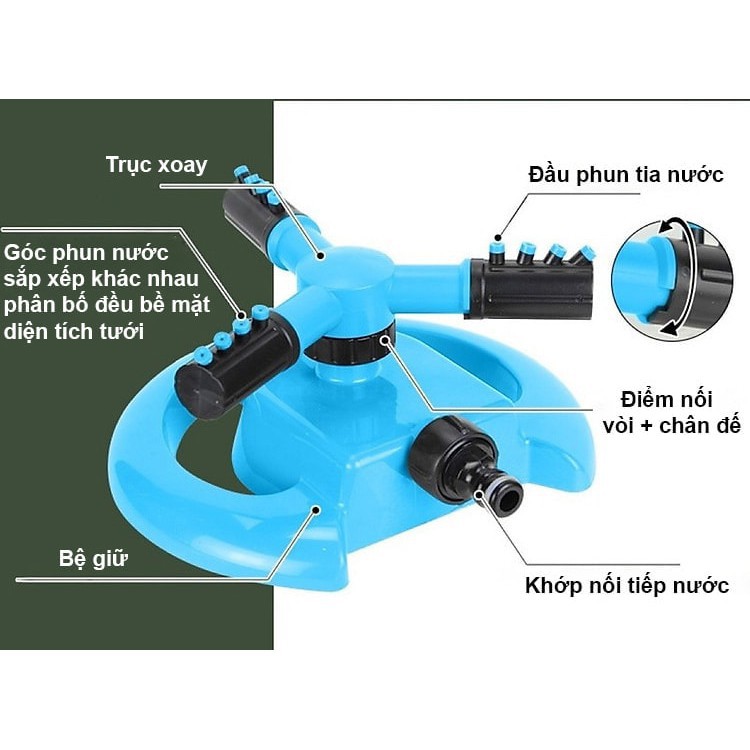 [THANH LÝ] Vòi tưới cây xoay 360 độ | Vời phun nước tưới cây