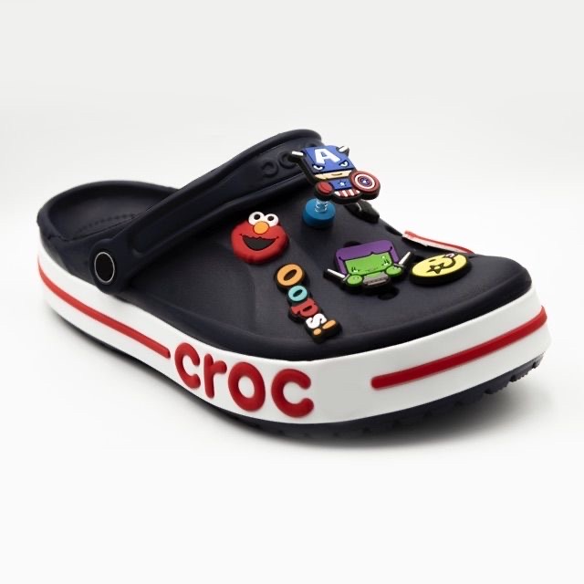 Giày dép Cross đế bánh mì baya màu trắng chữ đen  tặng thêm 12 sticker cross