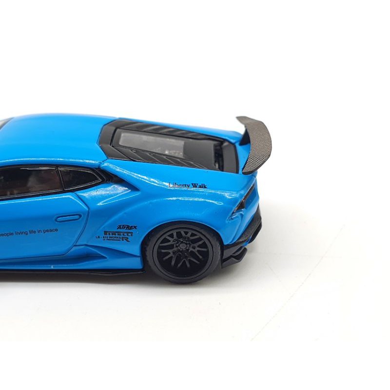 Xe Mô Hình LB* Works Lamborghini Huracán - Light Blue LHD 1:64 Mini GT (Xanh)