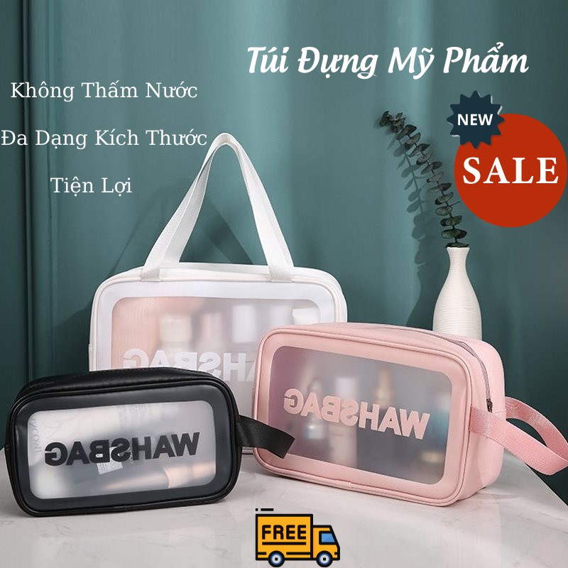 Túi Đựng Mỹ Phẩm, Túi Đựng Đồ Trang Điểm Du Lịch Có Quai LEON OFFICIAL