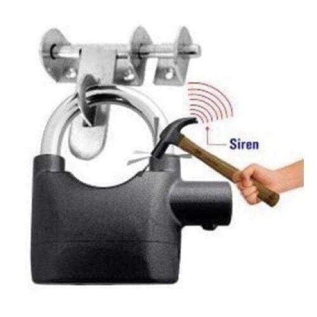 Khóa Chống Trộm Xe Máy,Khóa Cửa Chống Trộm Thông Minh Có Còi Báo Động Alarm Lock Thế Hệ Mới