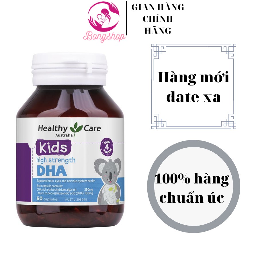 Viên uống DHA Heathy Care 60 viên hàng Nội Địa ÚC