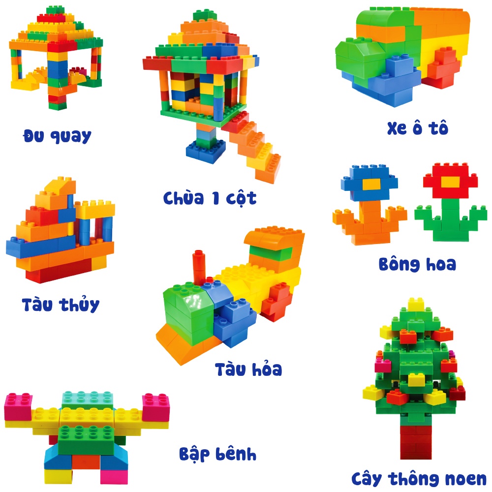 [HOT] Đồ Chơi Xếp Hình Lắp Ráp Thông Minh 160 Chi Tiết Giúp Bé Phát Triển Tư Duy Trí Tuệ