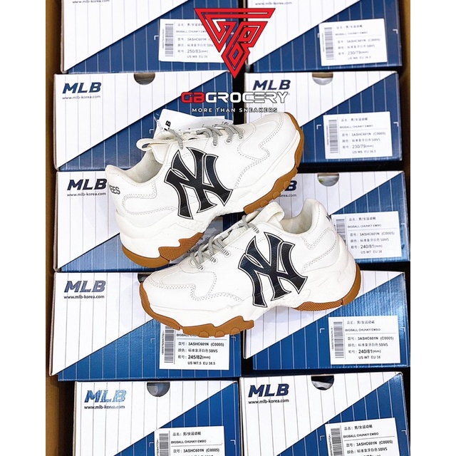 Giày MLB Bigball Chunky NY Yankees đế Gum - Ảnh thật shop chụp