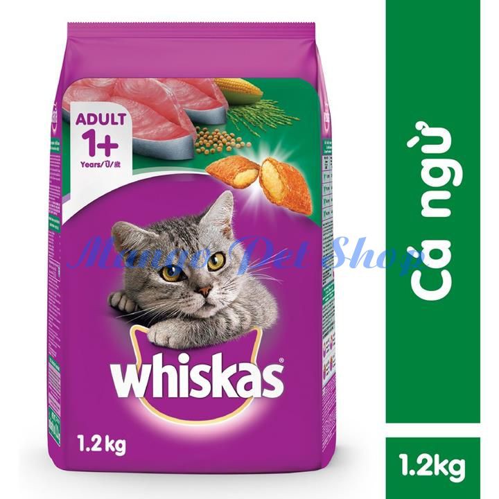 Thức Ăn Cho Mèo Lớn Whiskas Vị Cá Ngừ 1.2Kg